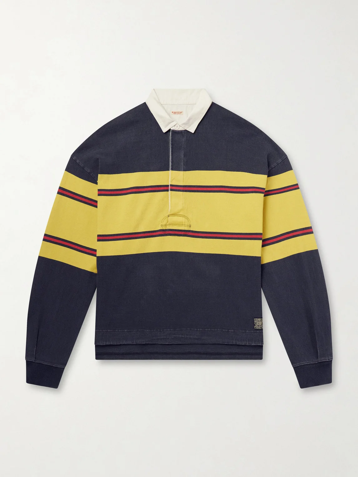 BIG Striped Cotton-Jersey Polo Shirt - 1