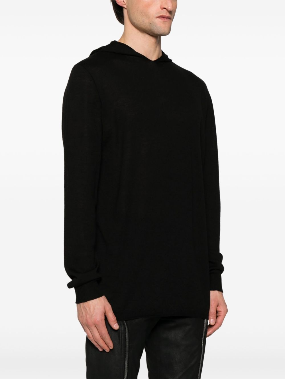 fine-knit hoodie - 3
