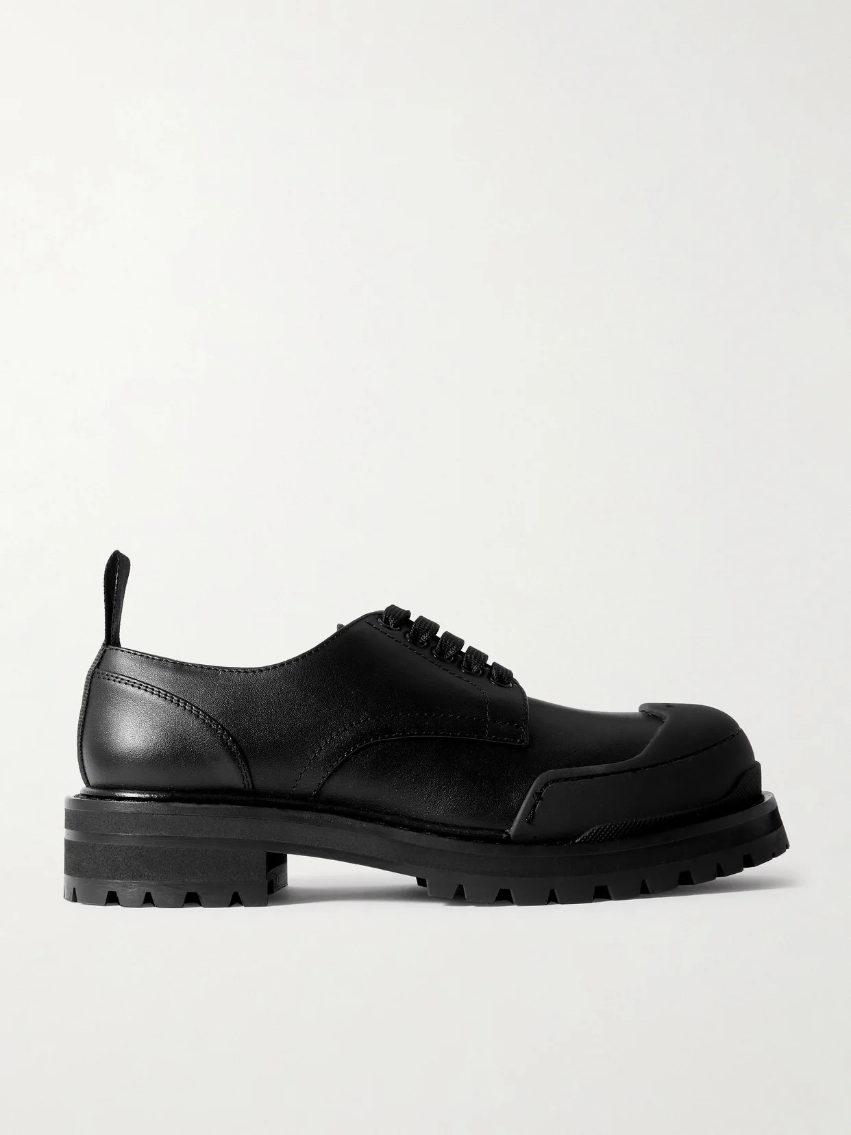 Dada Rubber-trimmed Leather Brogues - 1