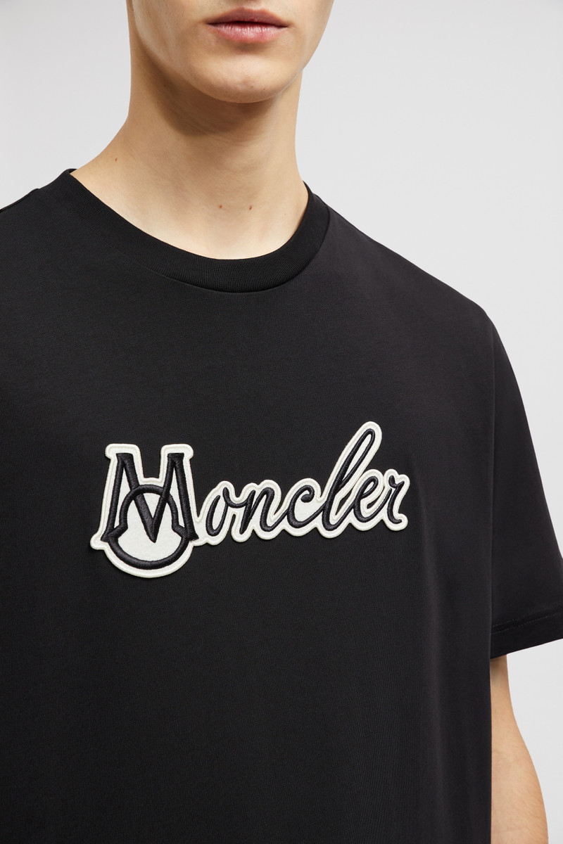 Embroidered Varsity Logo Cotton T-shirt 6