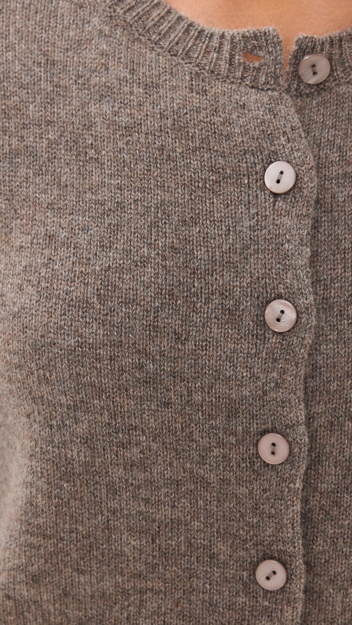 Clara Cashmere Crew Cardigan - 5