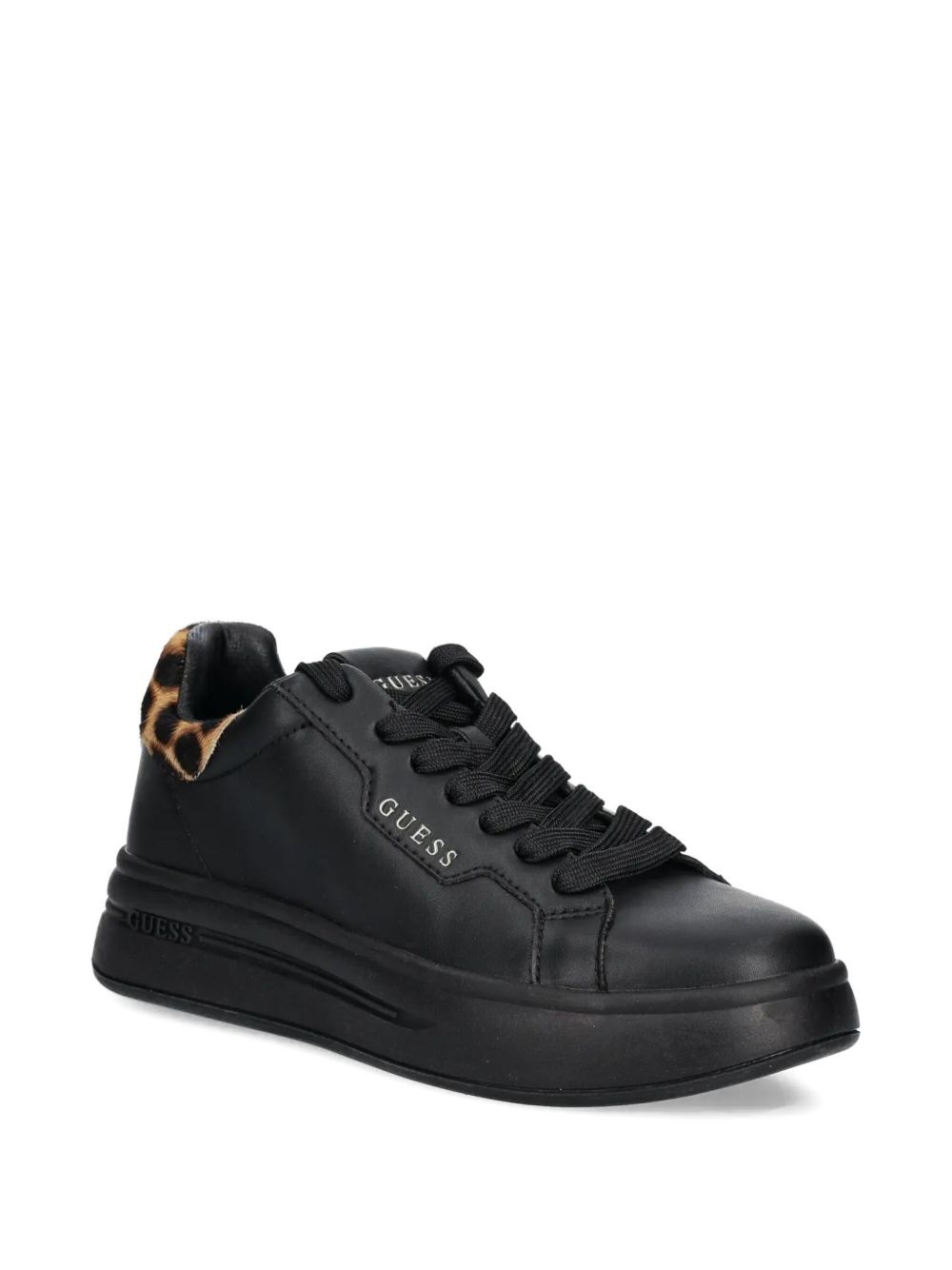 leopard-print heel sneakers - 2