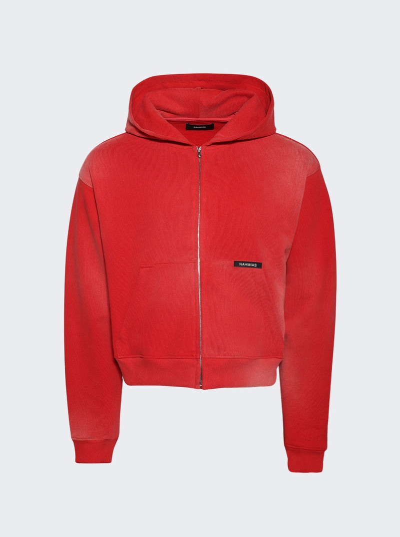 Sunfade Boxy Zip Up Hoodie Sundace Cherry 1