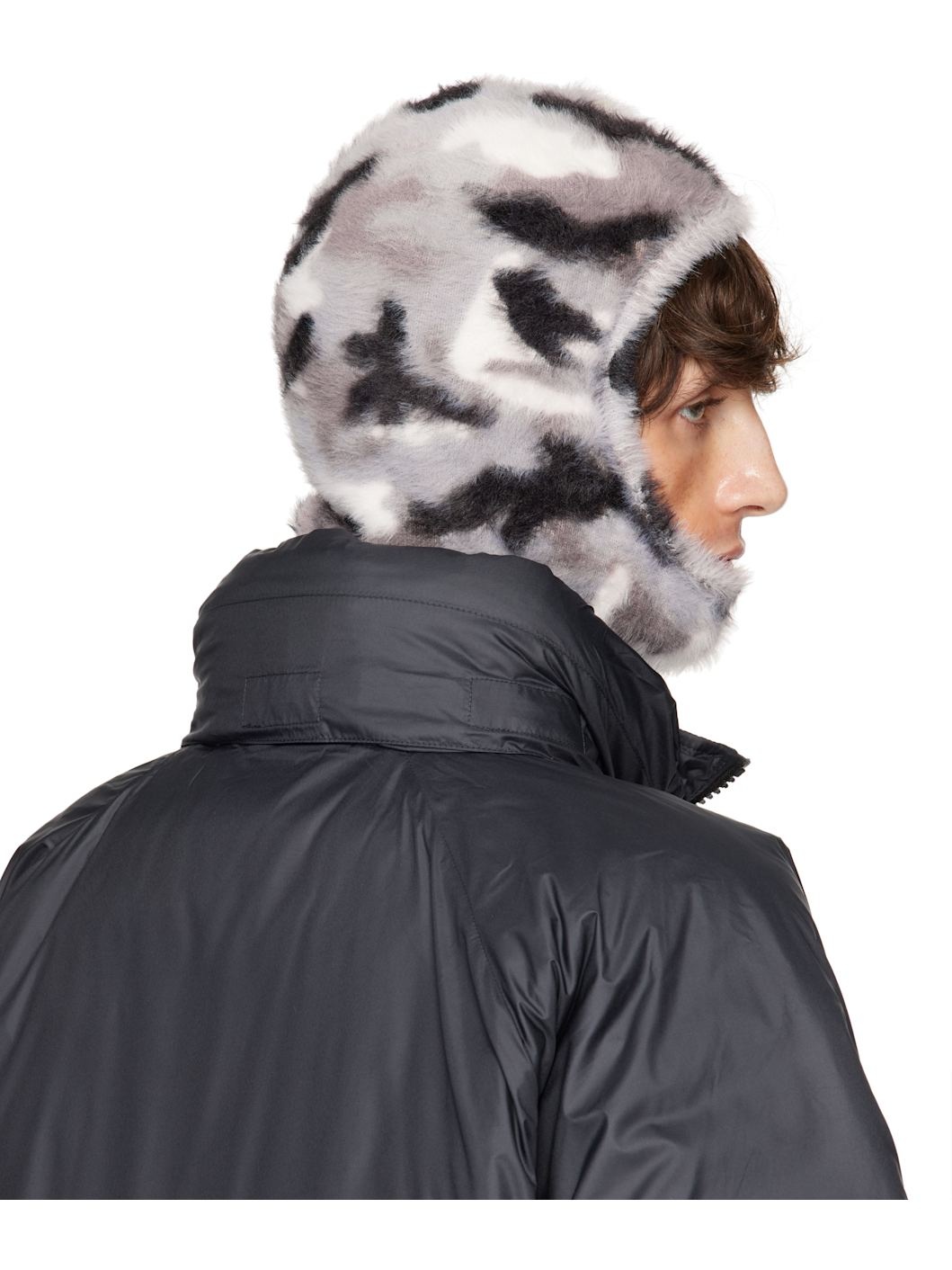 【関税込み】Acne Studios Camo balaclava Acne Studios Gray Camouflage Balaclava | REVERSIBLE