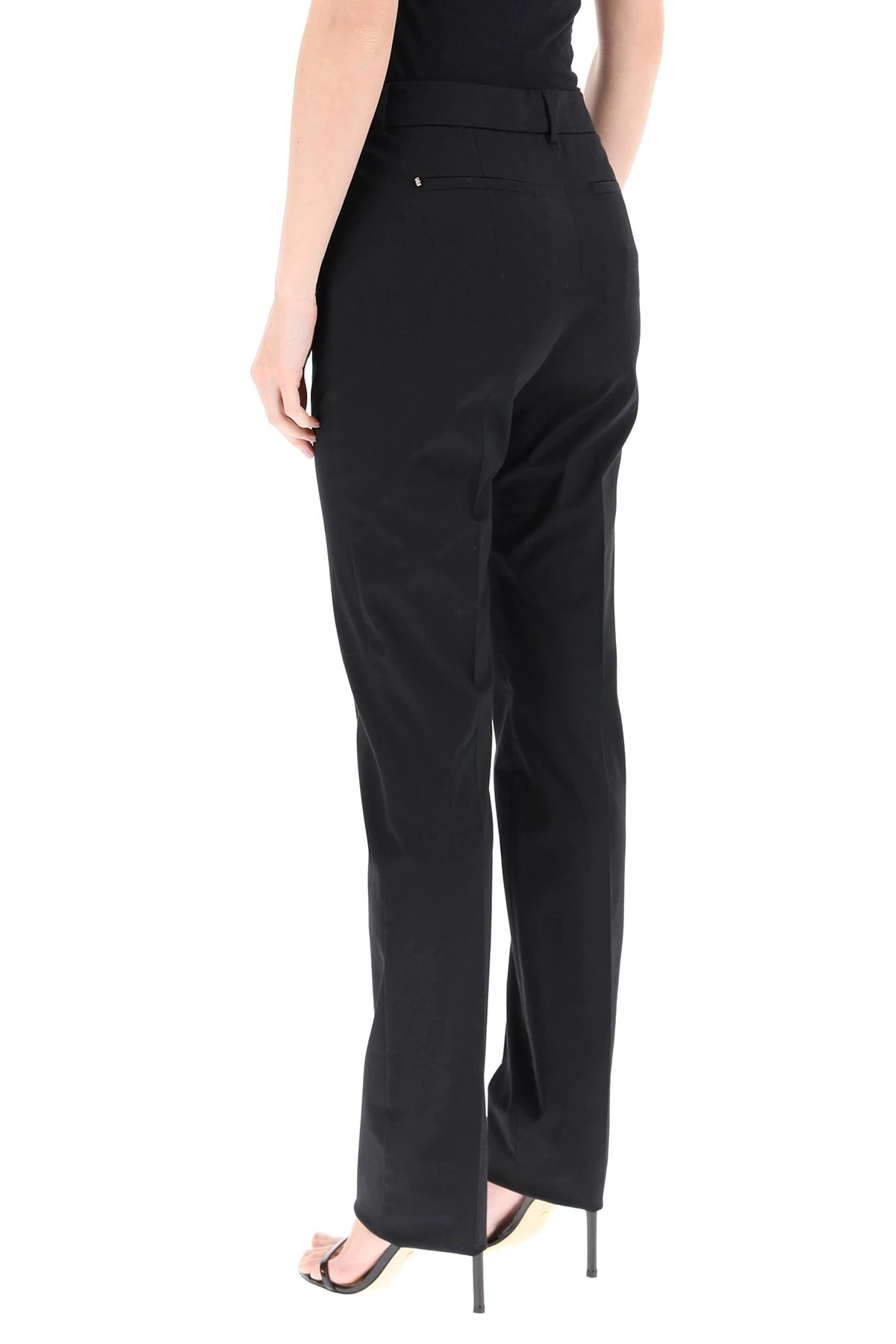 COTTON TAILORED TROUSERS - 4