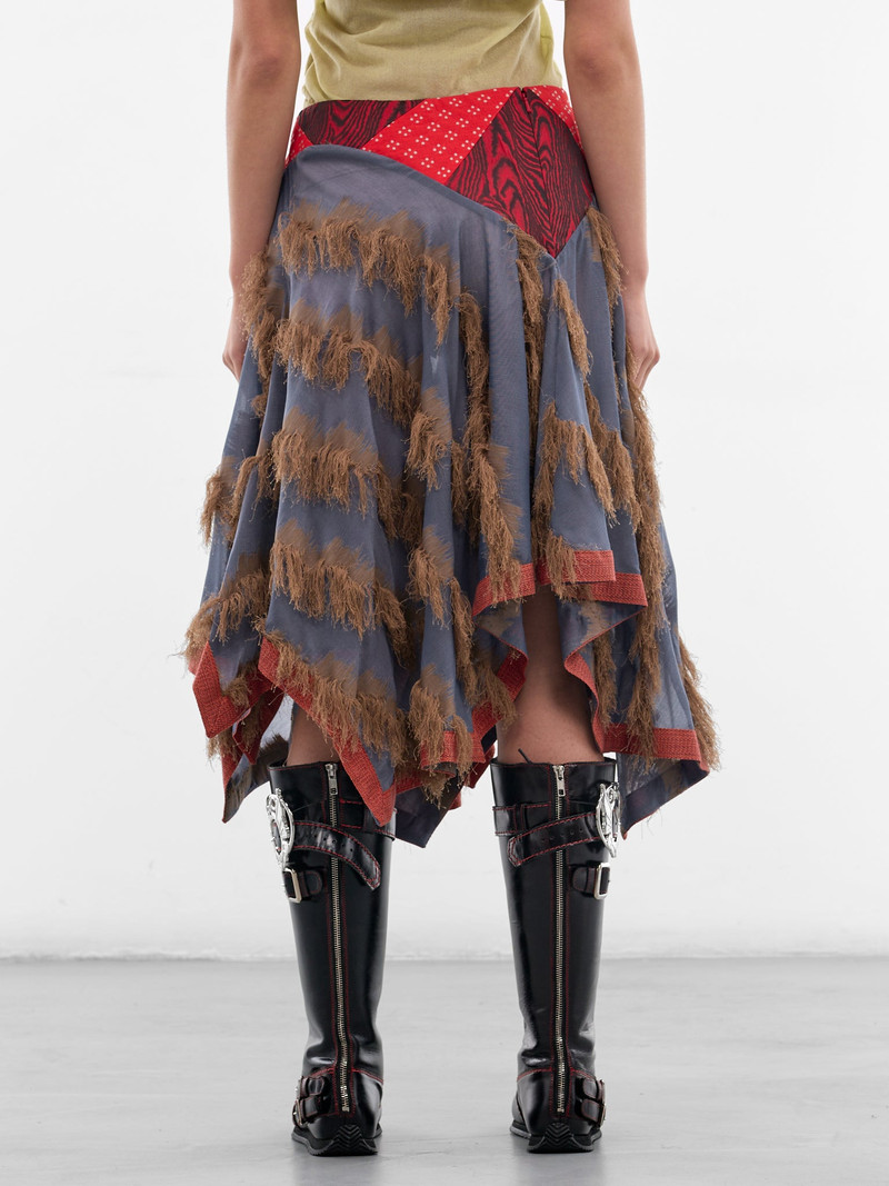 Klapheck Patchwork Fringe Midi Skirt 3