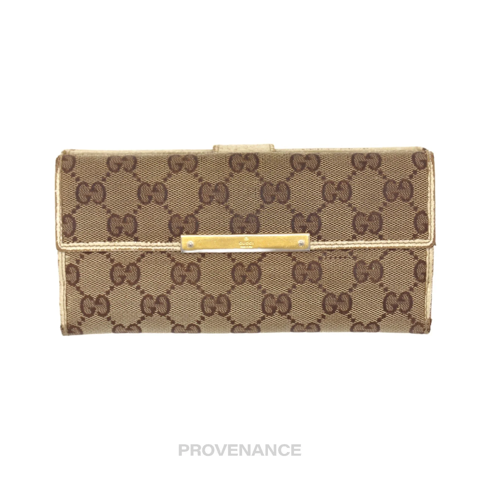 Gucci Long Wallet - GG Canvas White - 1