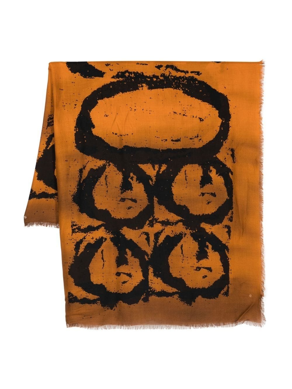 graphic print scarf - 1