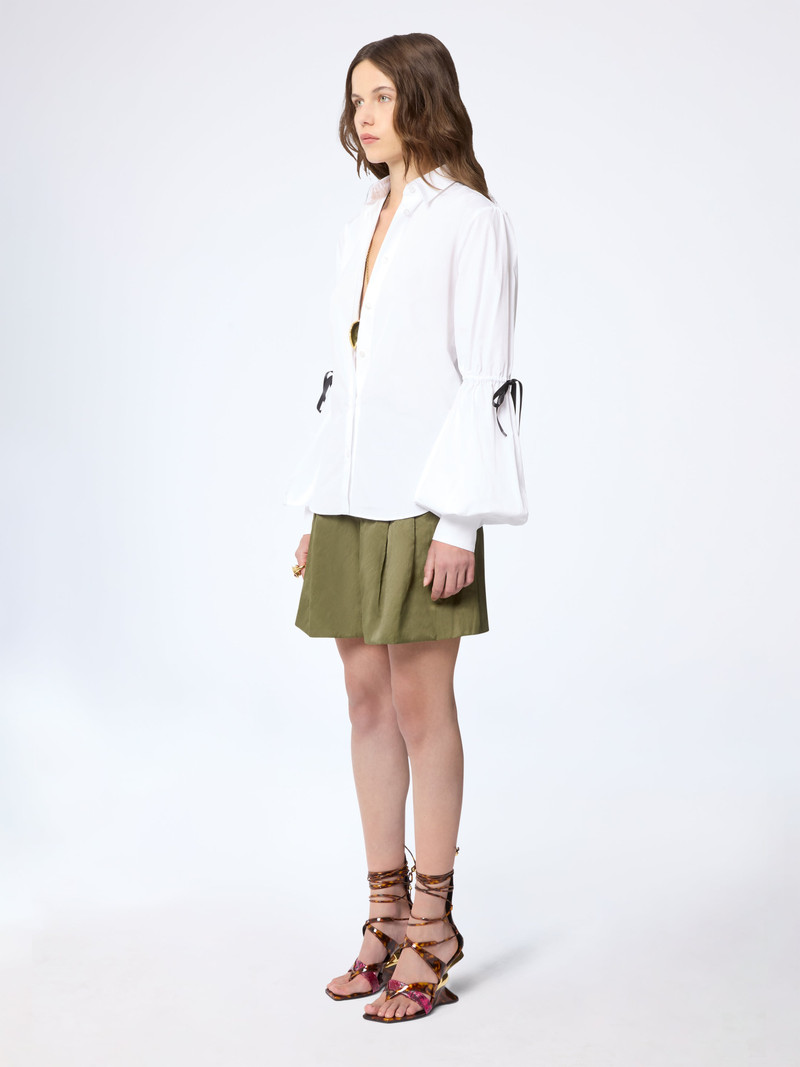 Poplin Shirt With Bow Details 3