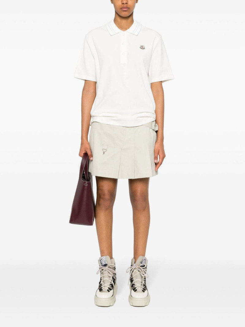 Moncler appliquÃ©-logo cotton polo shirt outlook