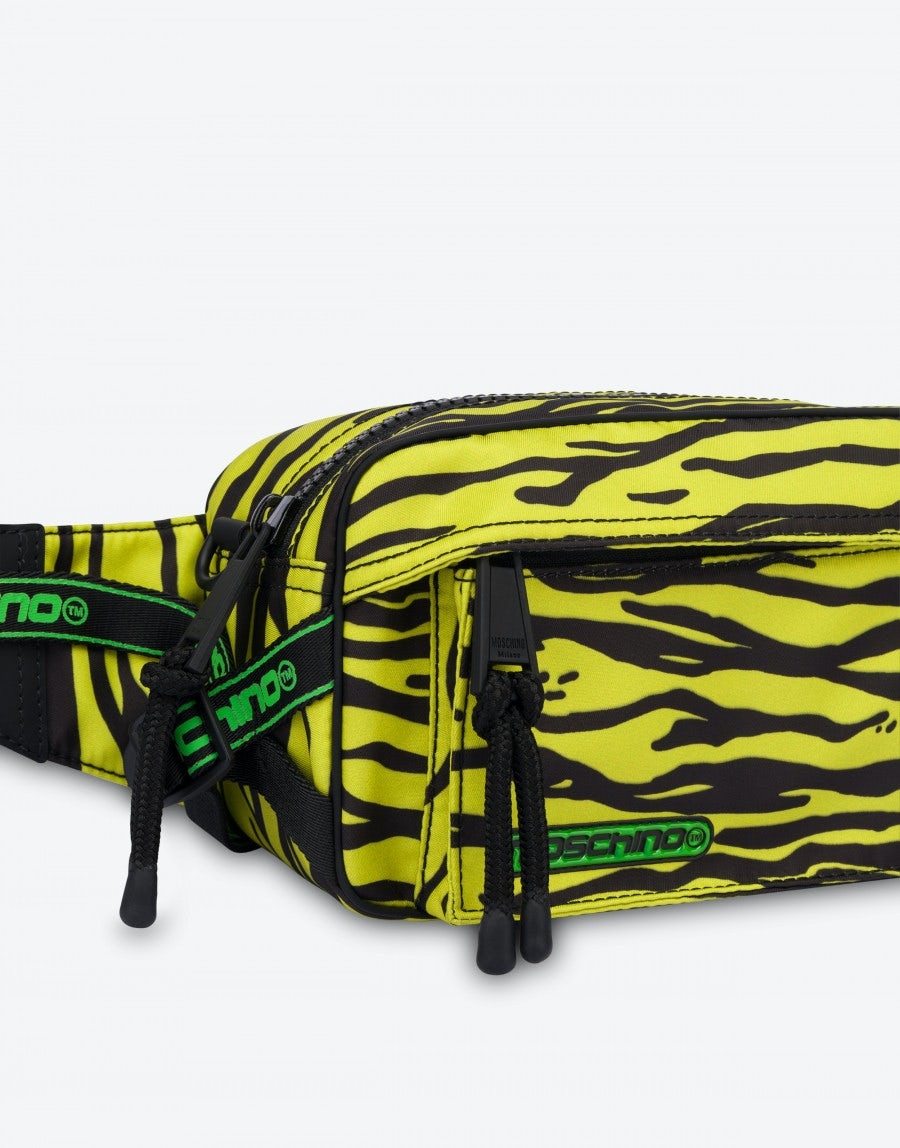 ALLOVER TIGER NYLON WAIST BAG - 4