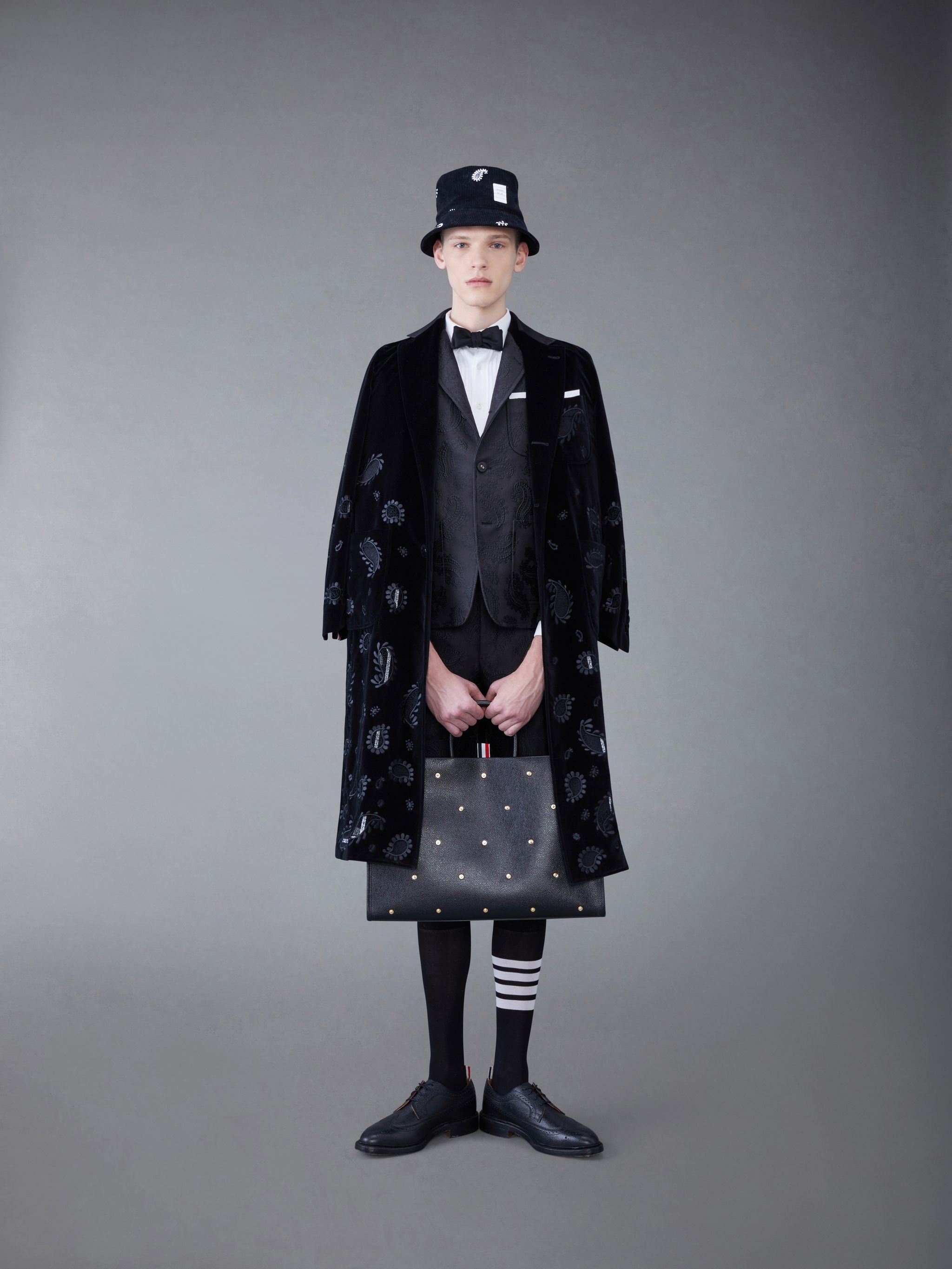Paisley Jacquard Sack Sport Coat - 4