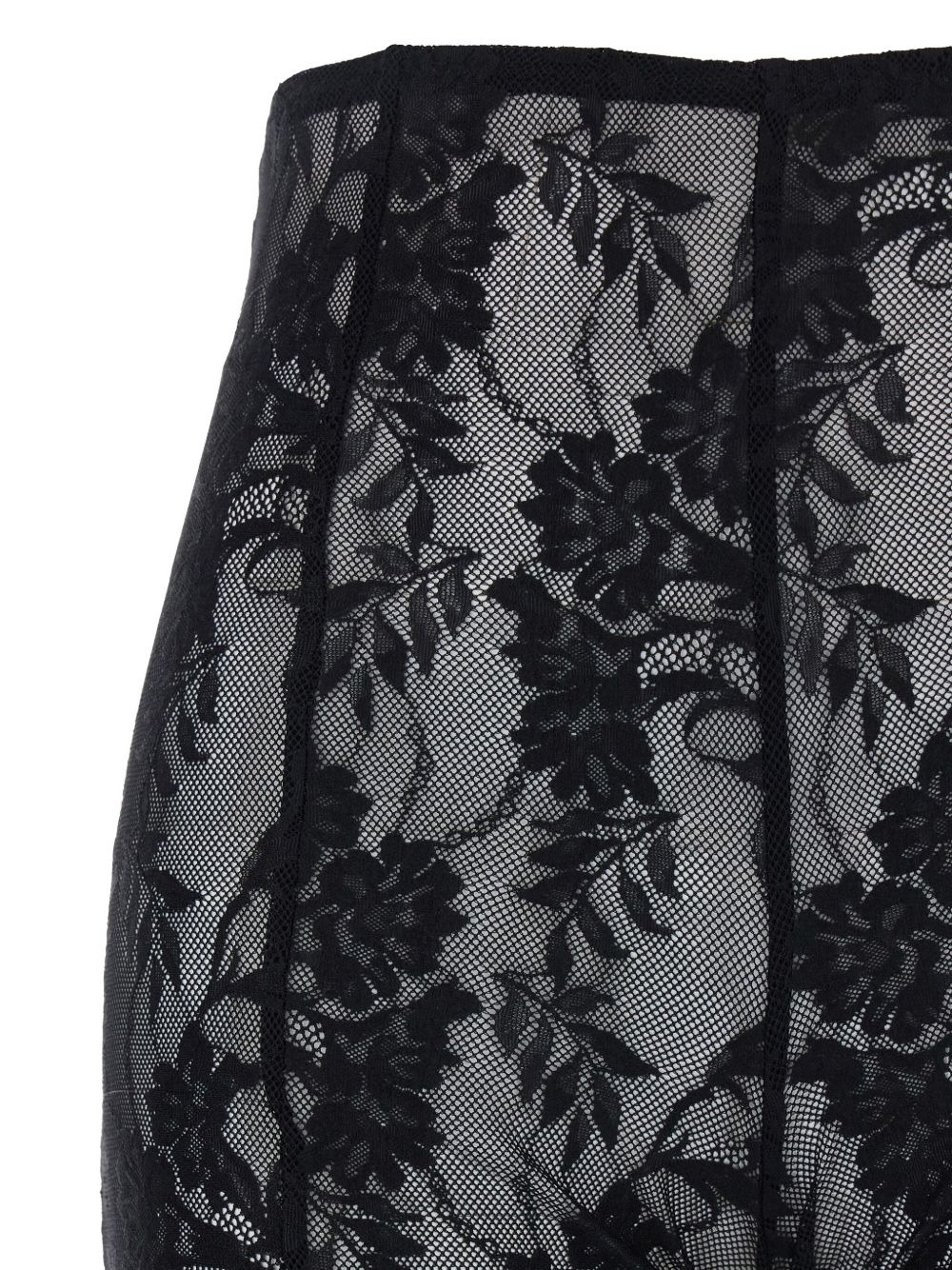 floral-lace trousers - 3