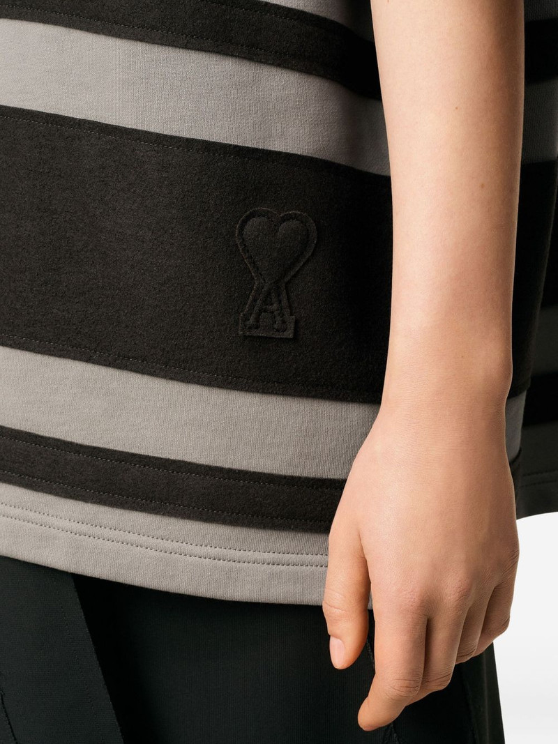 Ami De Coeur striped cotton polo shirt 6