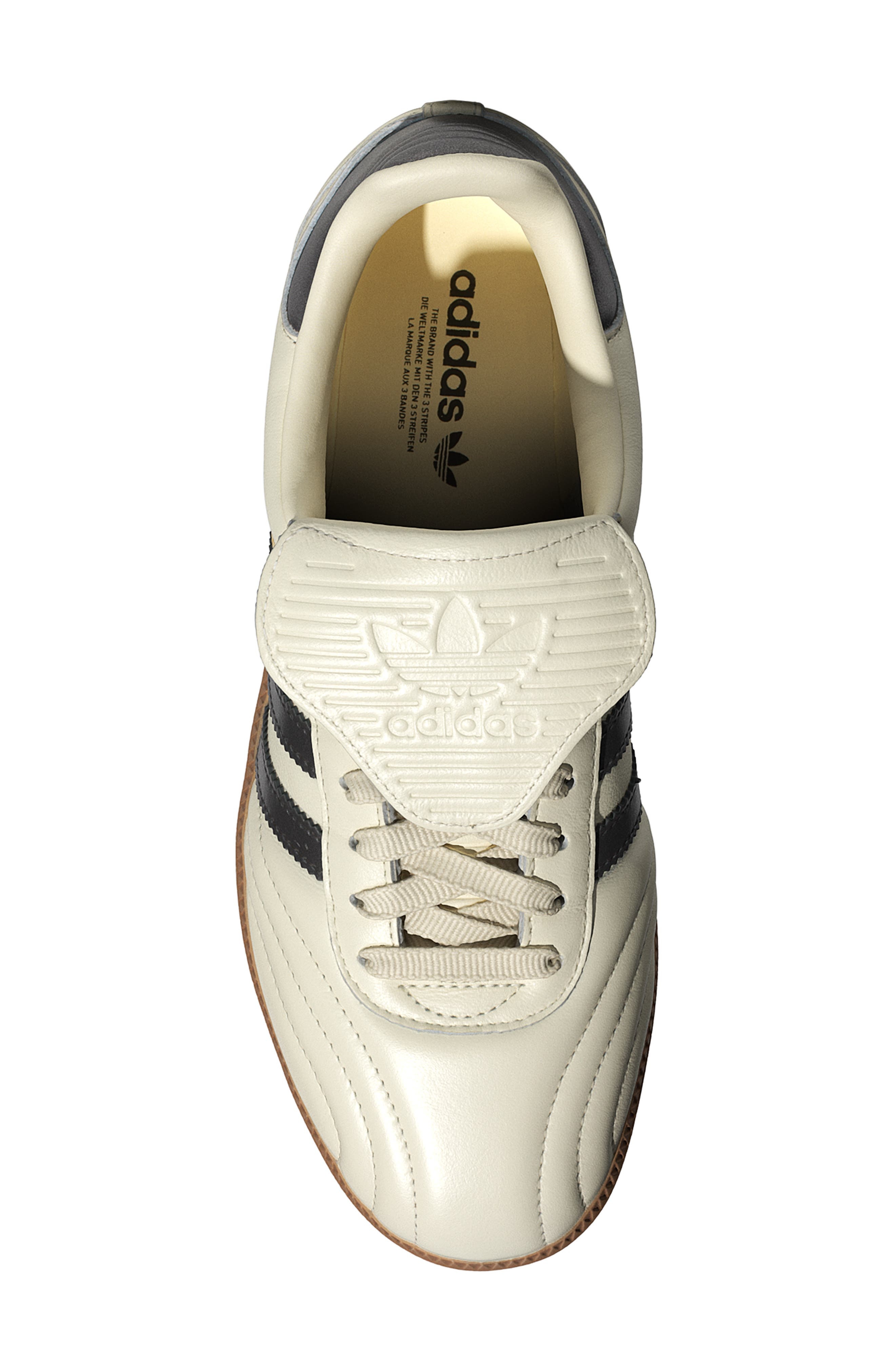 adidas Samba LT Sneaker in Cream White/Black/Gum at Nordstrom - 4