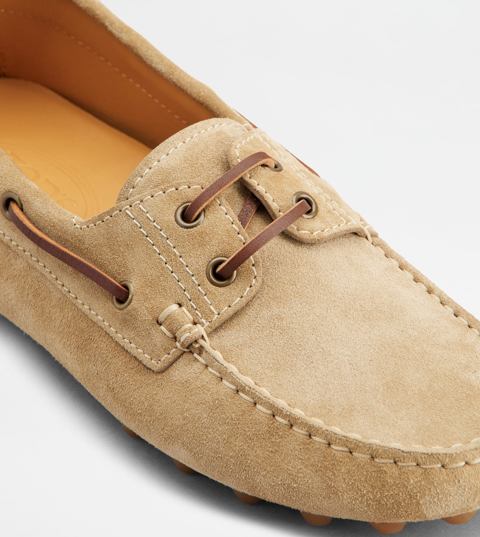 BOAT GOMMINO BUBBLE IN SUEDE - BEIGE, BROWN - 6