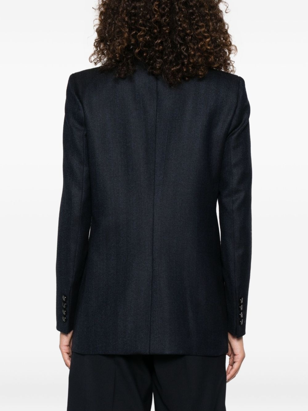 Resolute Everyday velvet-collared double-breasted blazer - 4