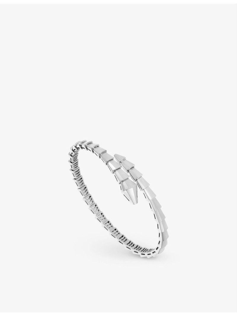 BVLGARI Serpenti Viper 18ct white-gold bangle bracelet outlook