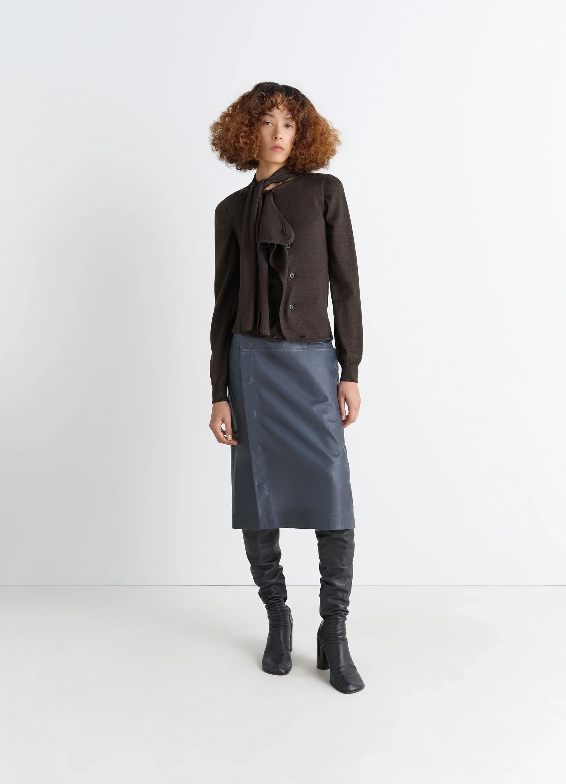 ASYMMETRICAL SLEEVELESS CARDIGAN - 3