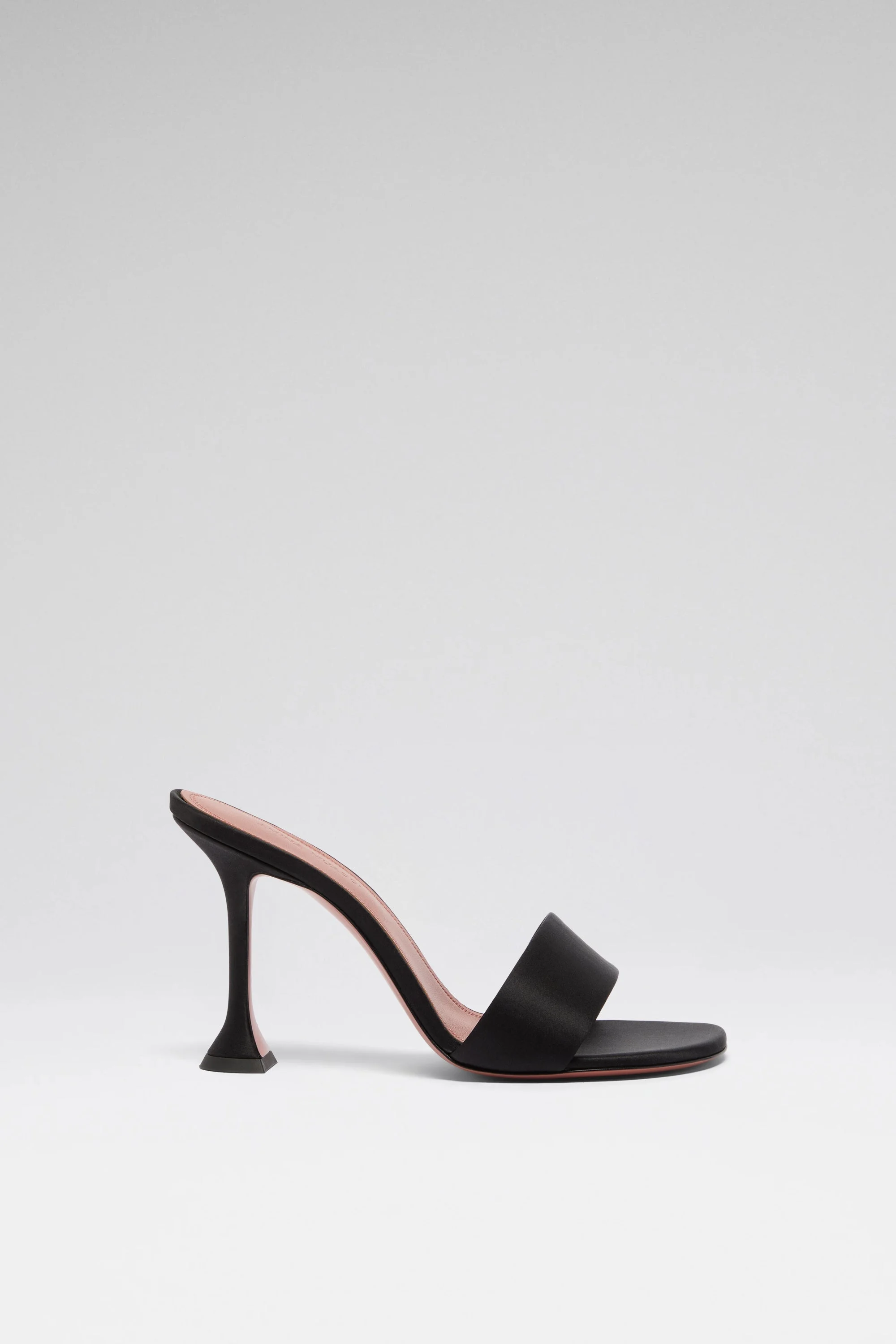 ANDREEA SLIPPER 95 BLACK SATIN - 1