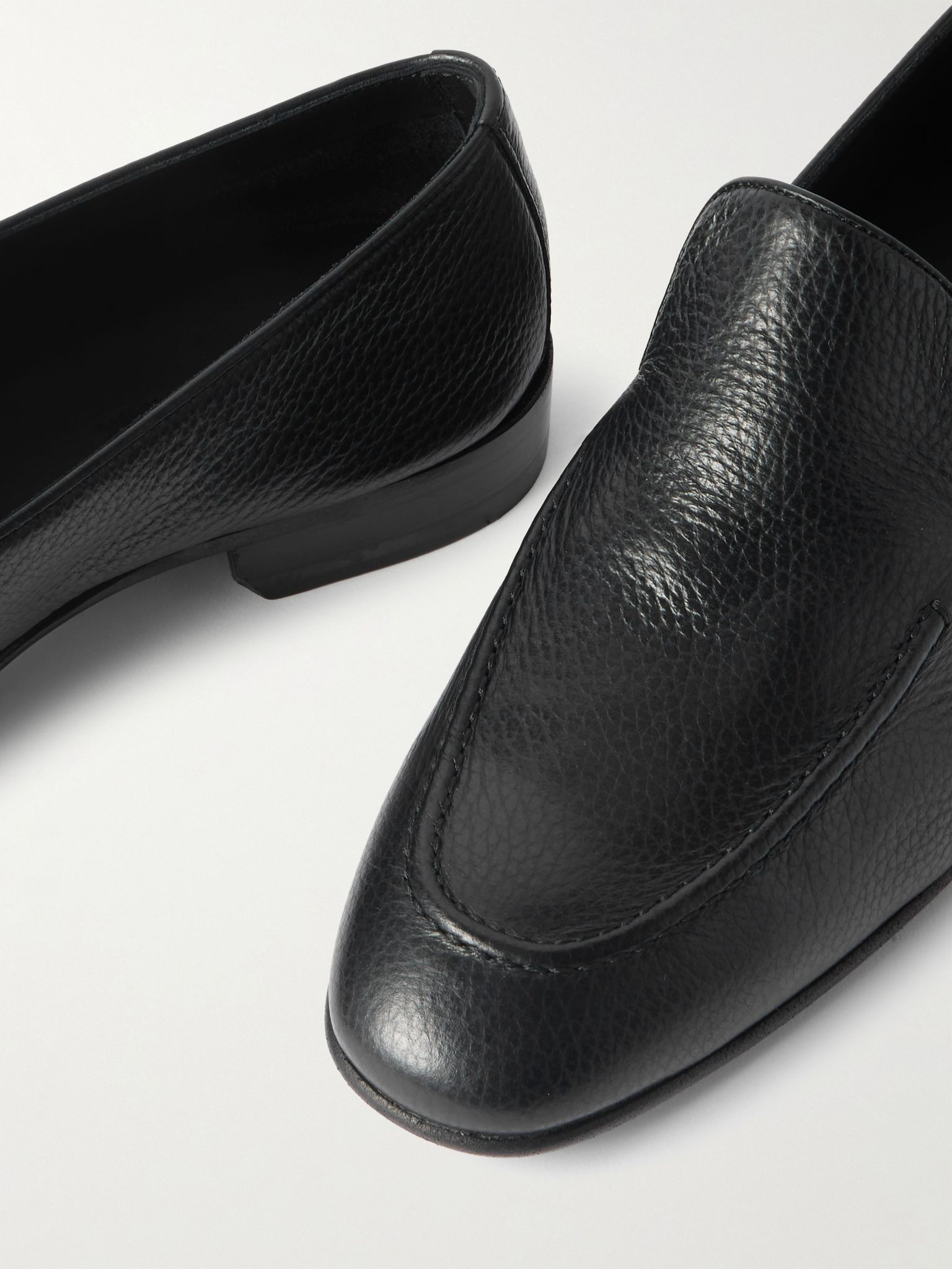 Truro Full-Grain Leather Loafers Black - 5
