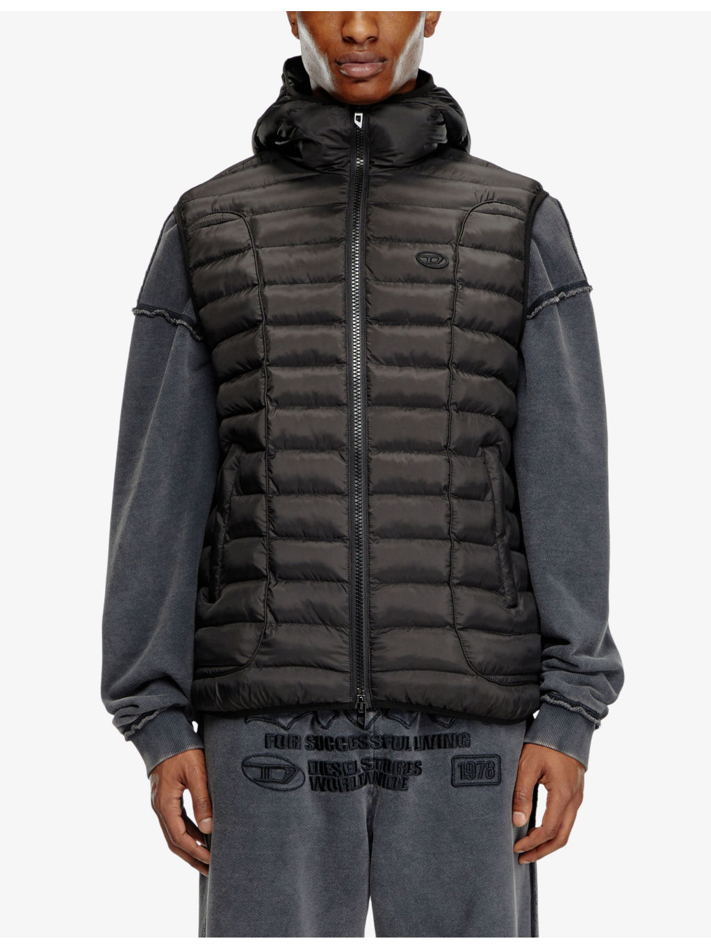 W-Temple quilted shell gilet - 3