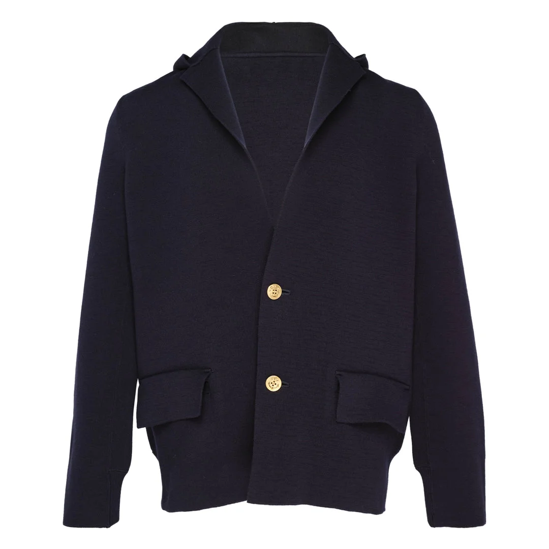 Cotton Cashmere Knit Jacket - 1