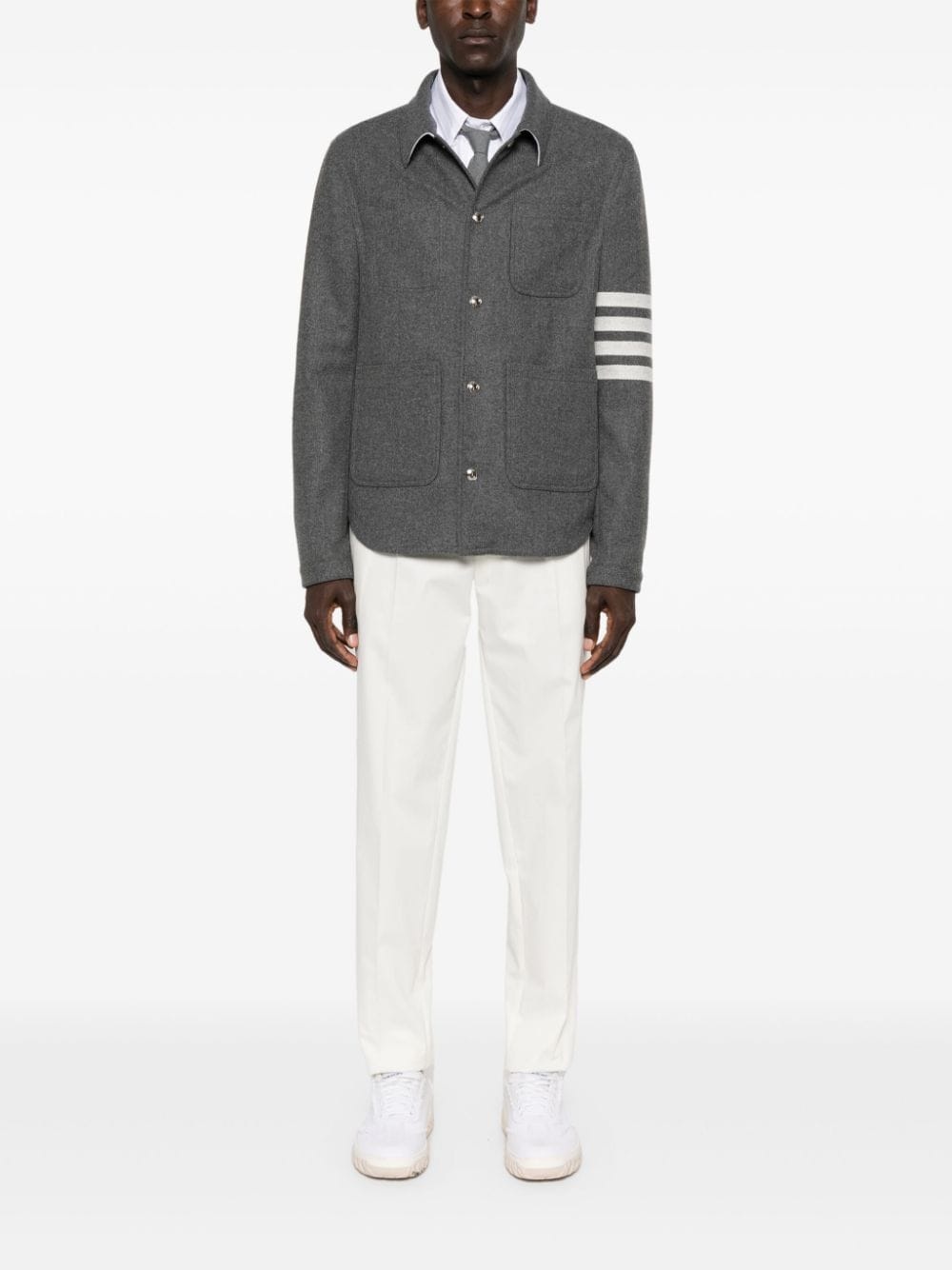 4-Bar felted utility jacket - 2