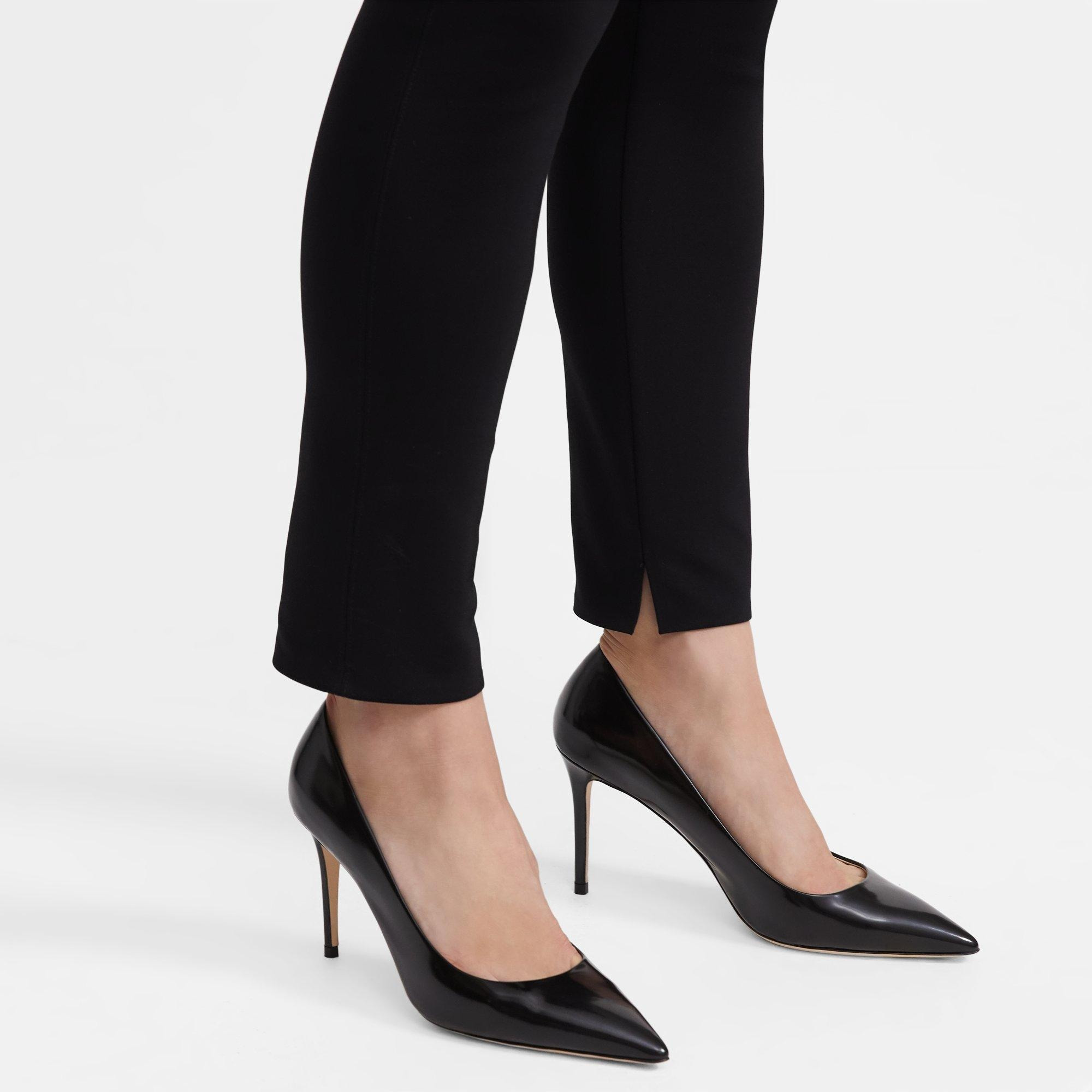 City Pump in Brushed Leather - 2