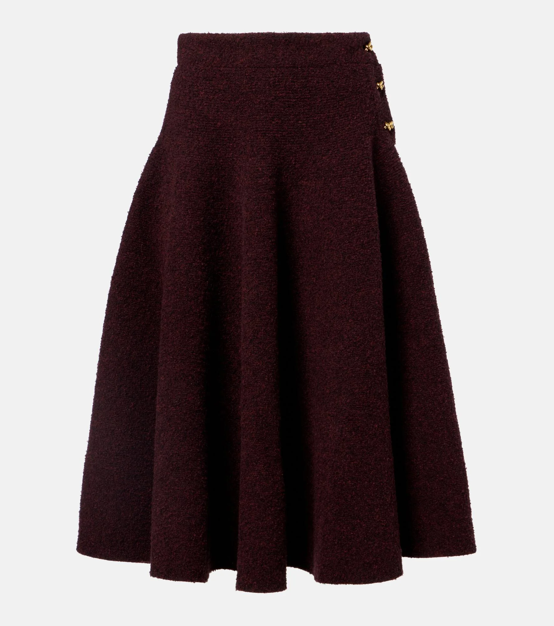 Knot knitted midi skirt - 1