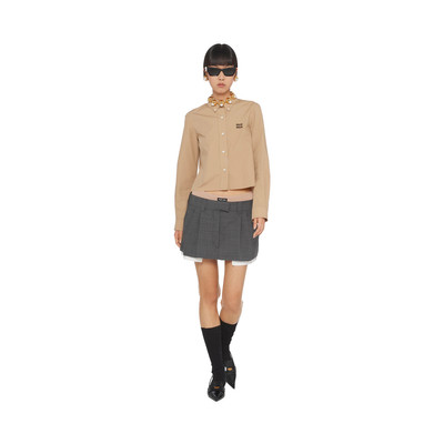 Miu Miu Prince of Wales check miniskirt outlook