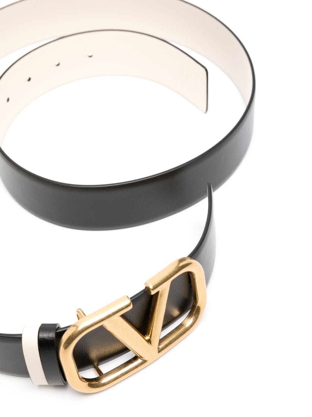 VLogo reversible buckled belt - 2