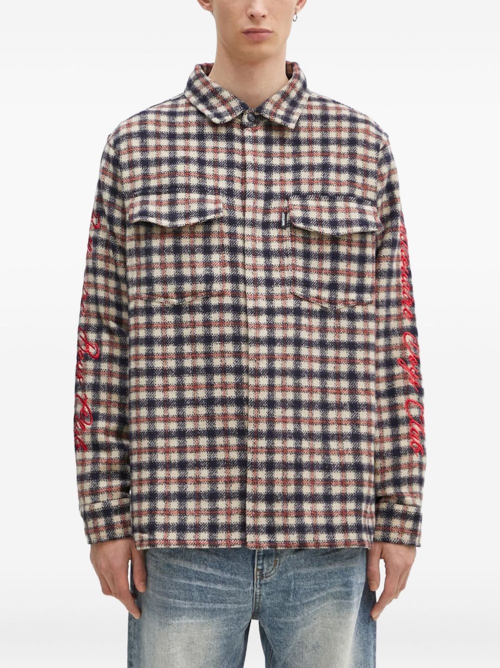 check-pattern shirt - 2