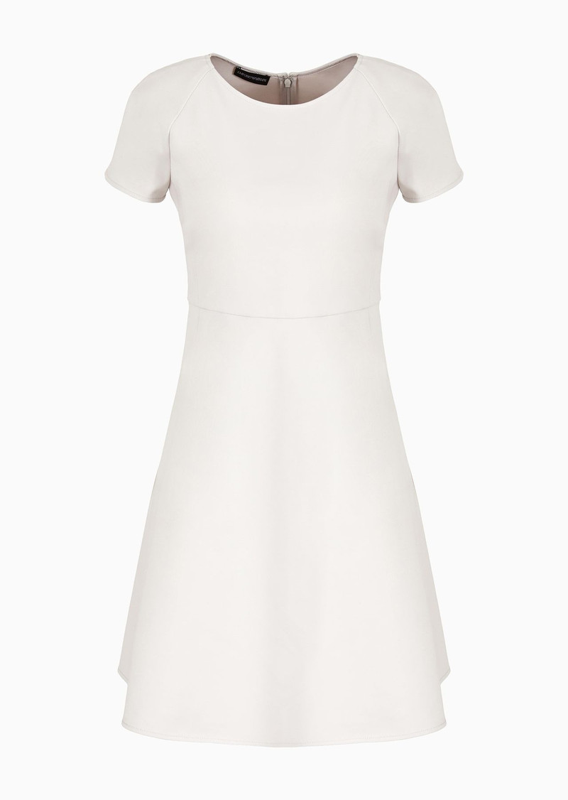 Flared cotton dress with full skirt 1