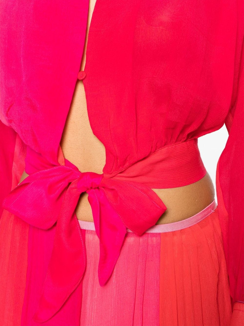 tie-fastening silk blouse 5