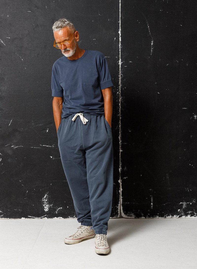 Nigel Cabourn Embroidered Arrow Sweat Pant in Navy outlook