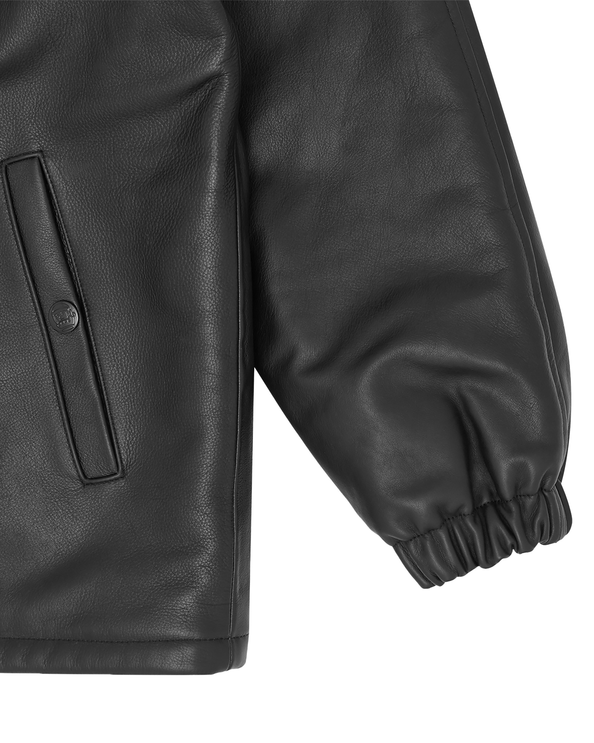 LEATHER COACH JACKET - 5
