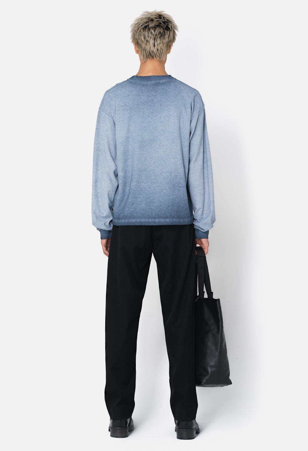 REVERSED CROPPED LS TEE - 5