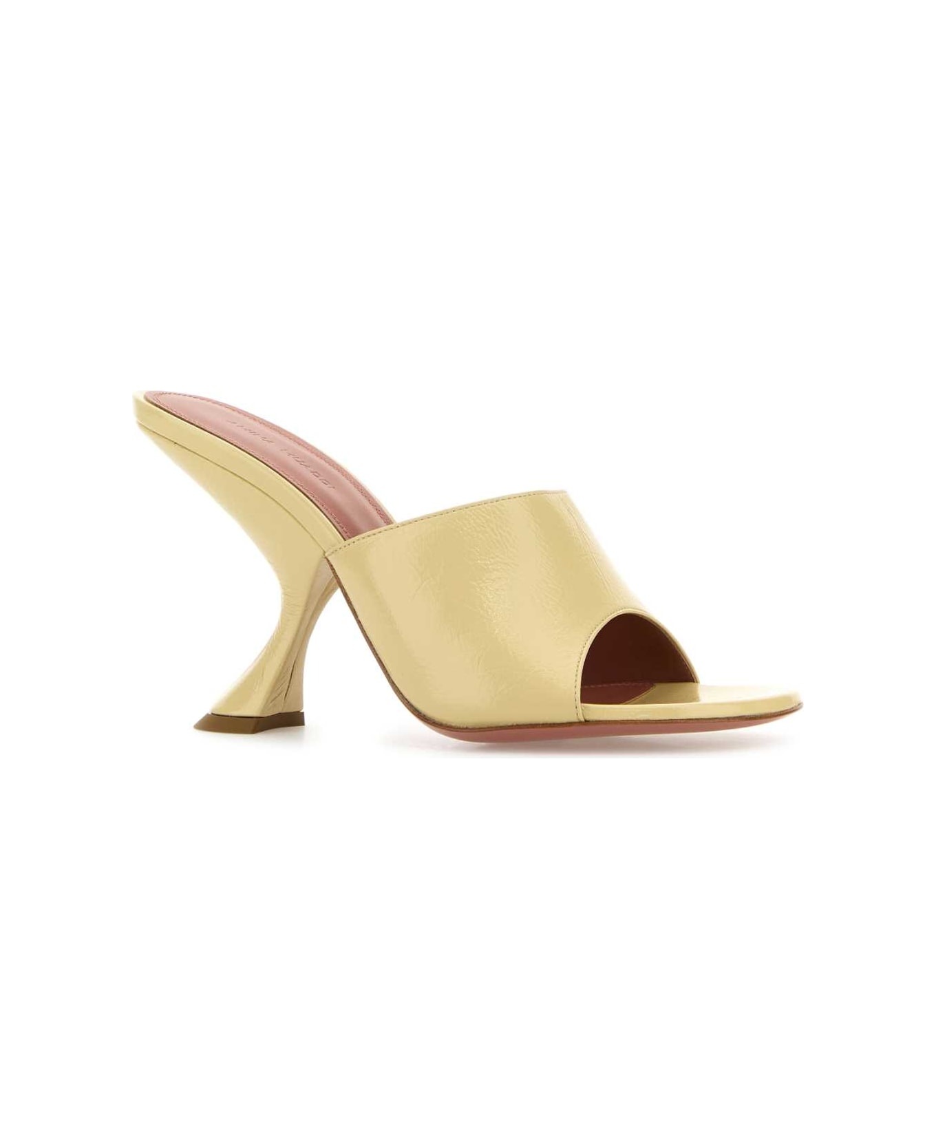 Pastel Yellow Leather Taylor Mules - 2