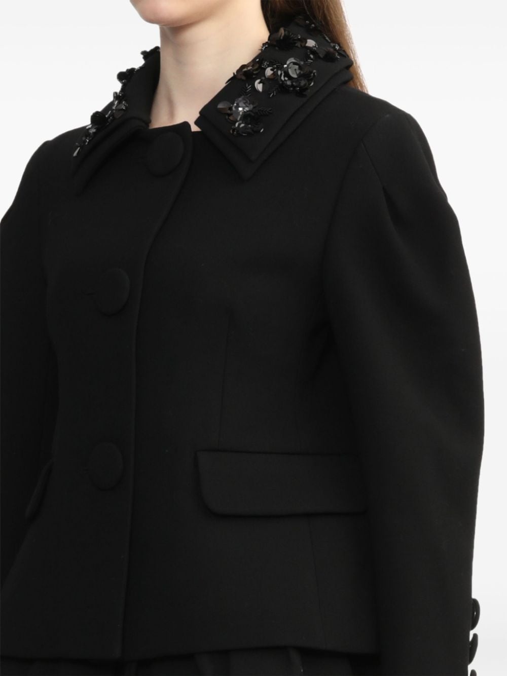 sequin-embellished jacket - 5