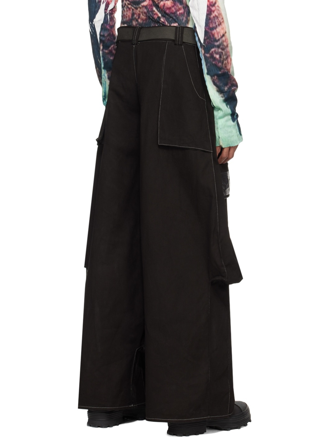 SSENSE Exclusive Black 7-Pocket Cargo Pants - 3