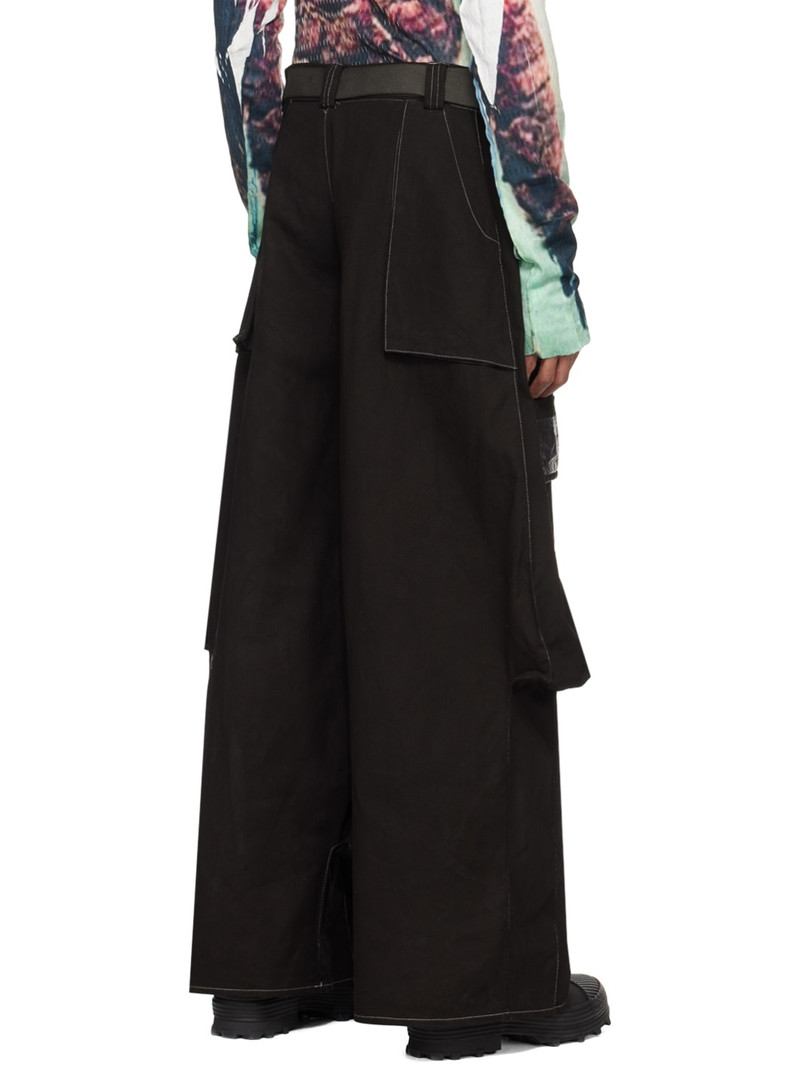 SSENSE Exclusive Black 7-Pocket Cargo Pants 3