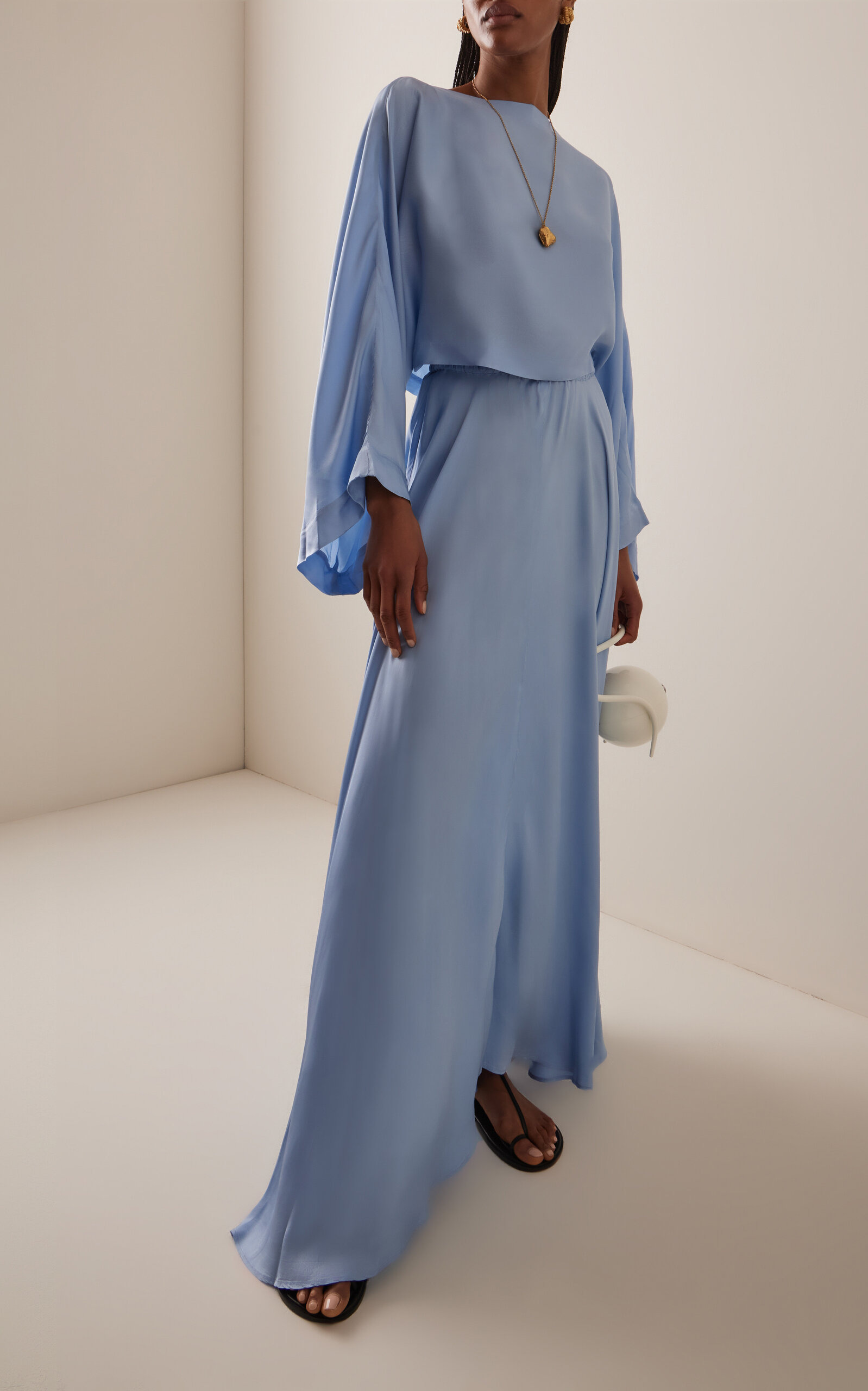 Como Twill-Satin Full Skirt blue - 3