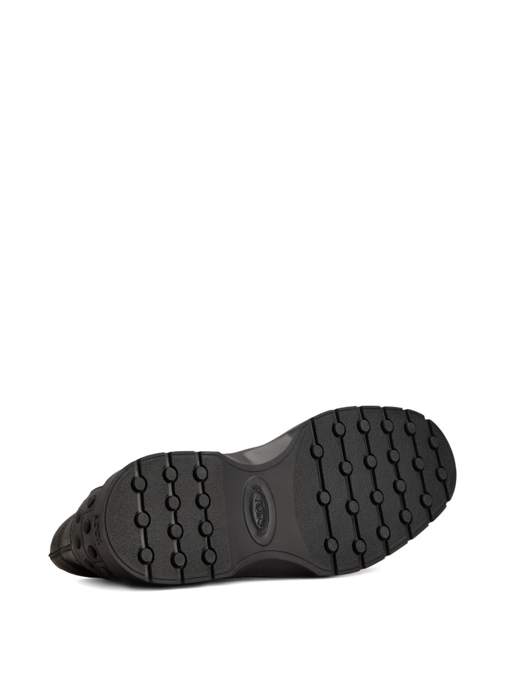 pebble-grain lace-up boots - 4
