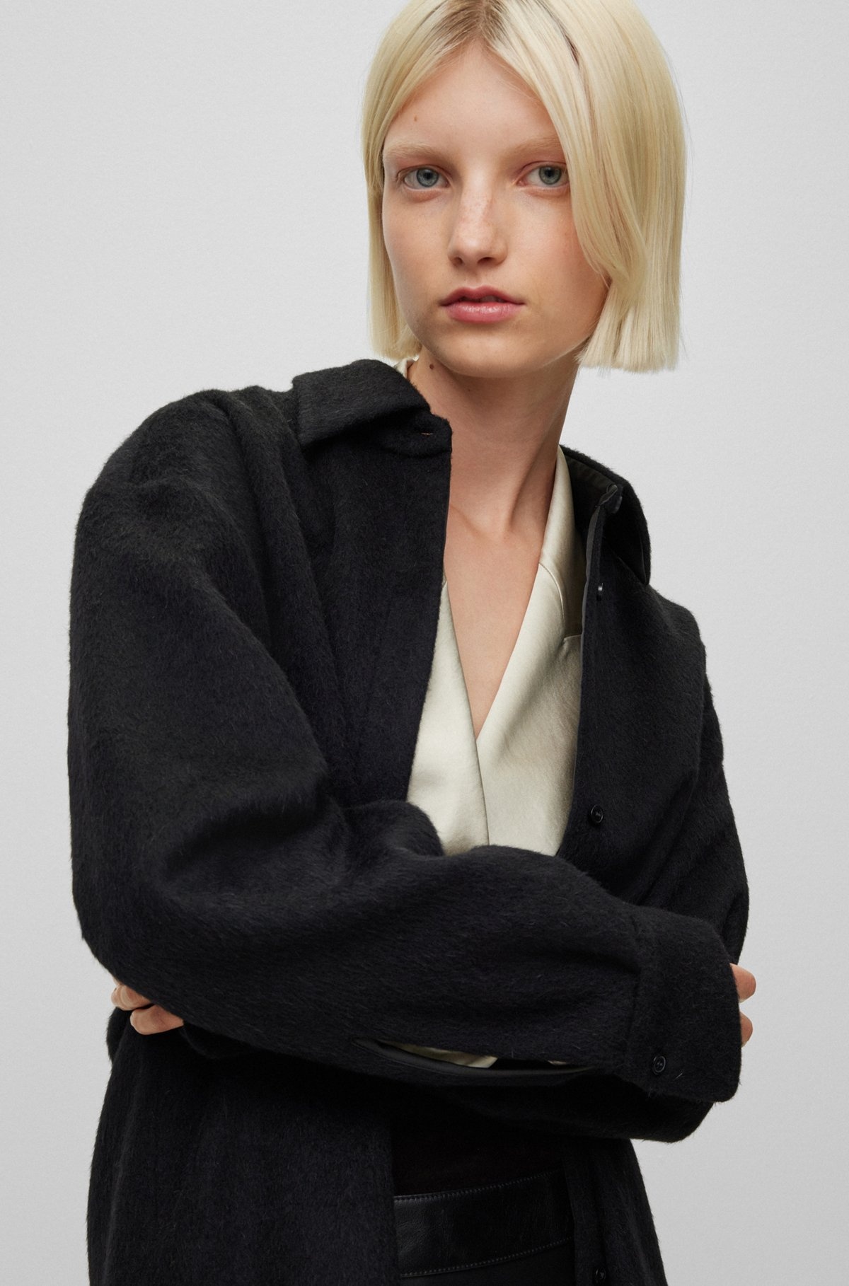 OVERSIZE WOOL-BLEND SHIRT JACKET - 4