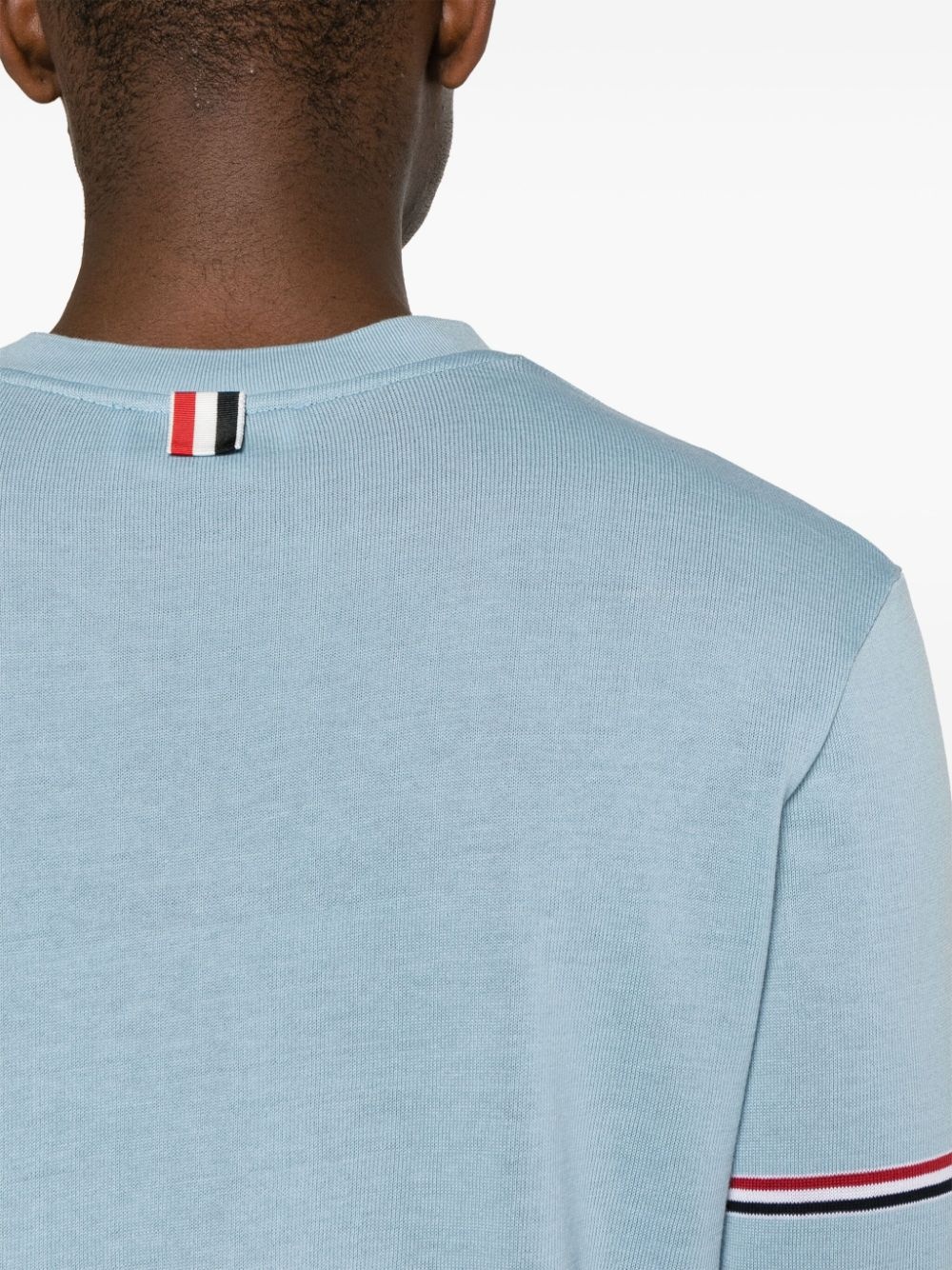 RWB-stripe cotton T-shirt - 5