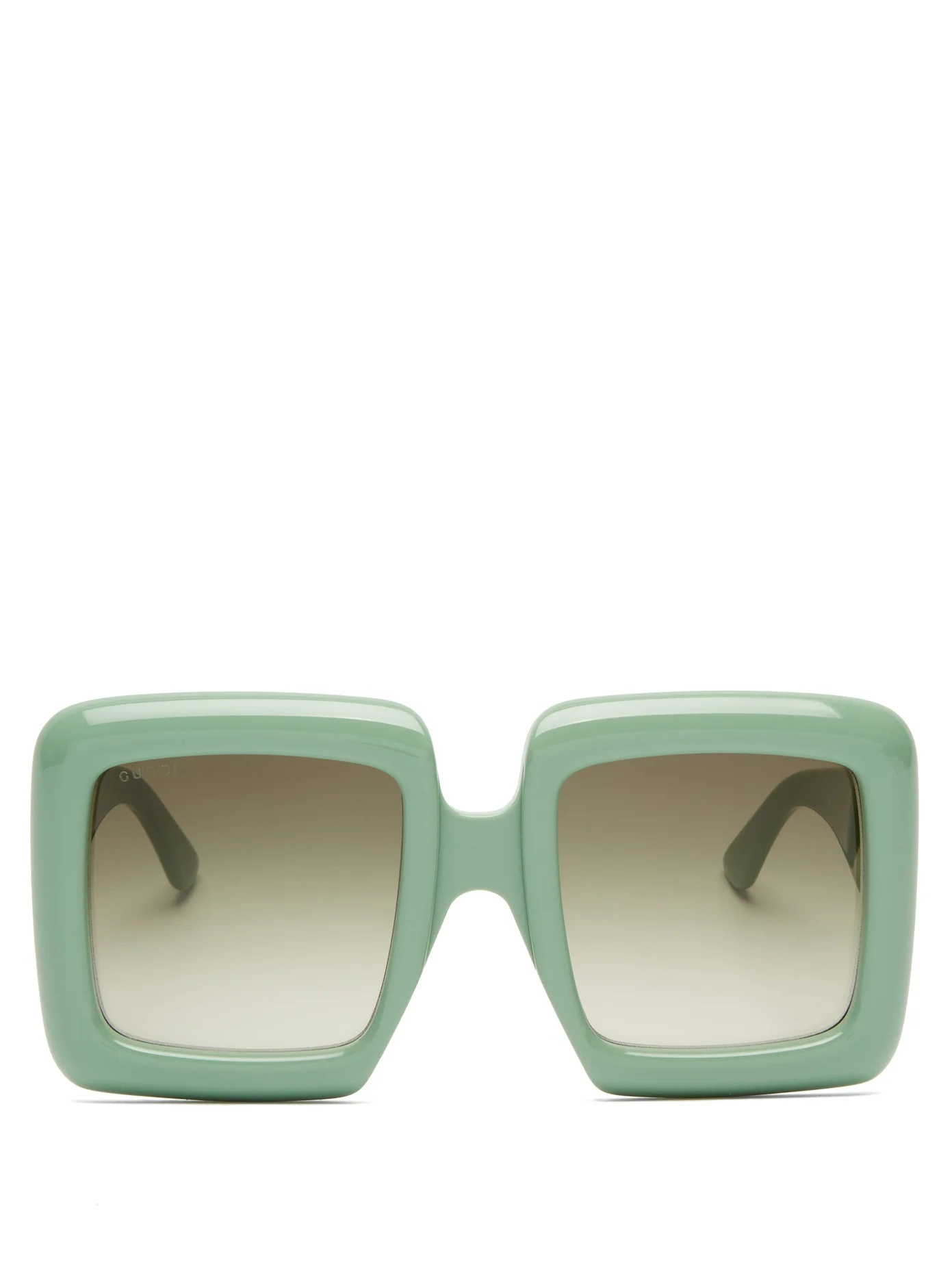 Oversized square acetate sunglasses - 1