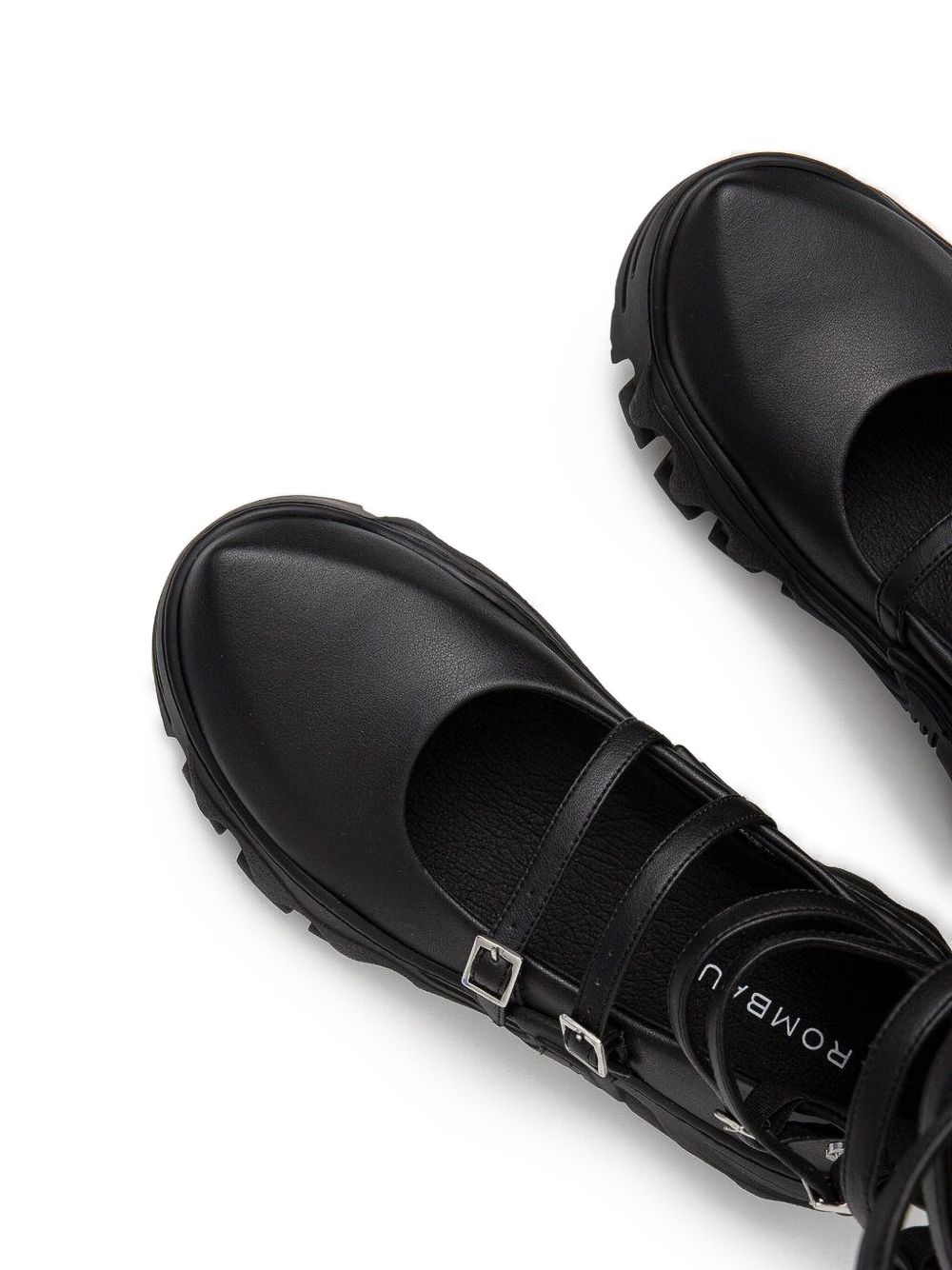 strappy buckled ballet flats - 4