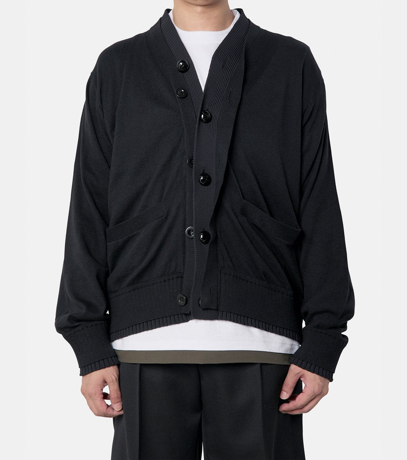 sacai Cotton Cashmere Knit Cardigan outlook