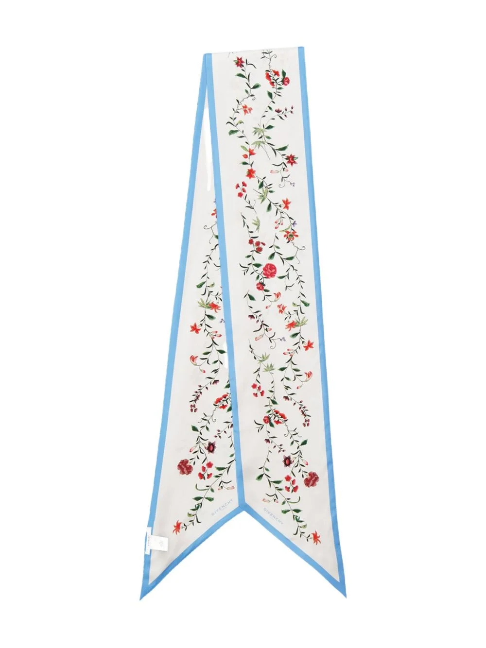 Maxi floral-print silk scarf - 1